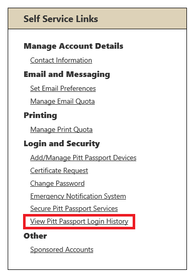 View your login history View your login history