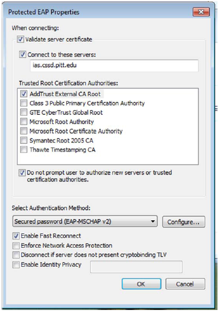 Microsoft Network Client Vista