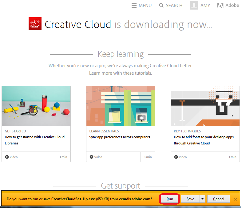 download creative cloud installer