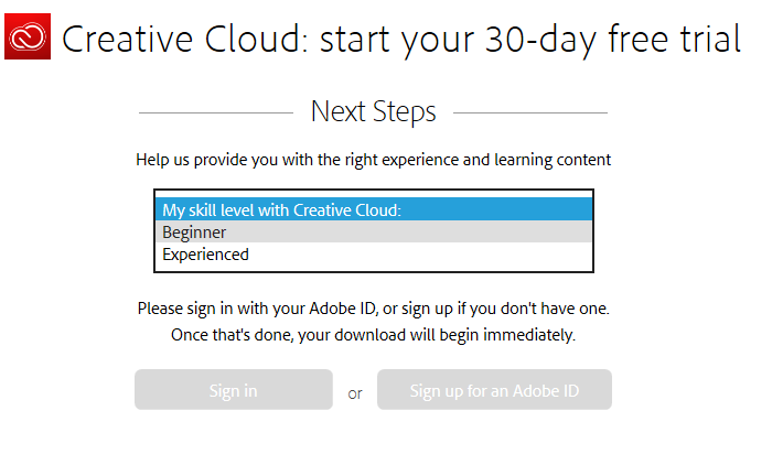 Adobe Creative Cloud Trial For Mac