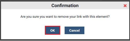 Deletion Confirmation Pop-up with OK highlighted