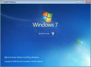 Tangkapan layar instalasi Windows 7 2